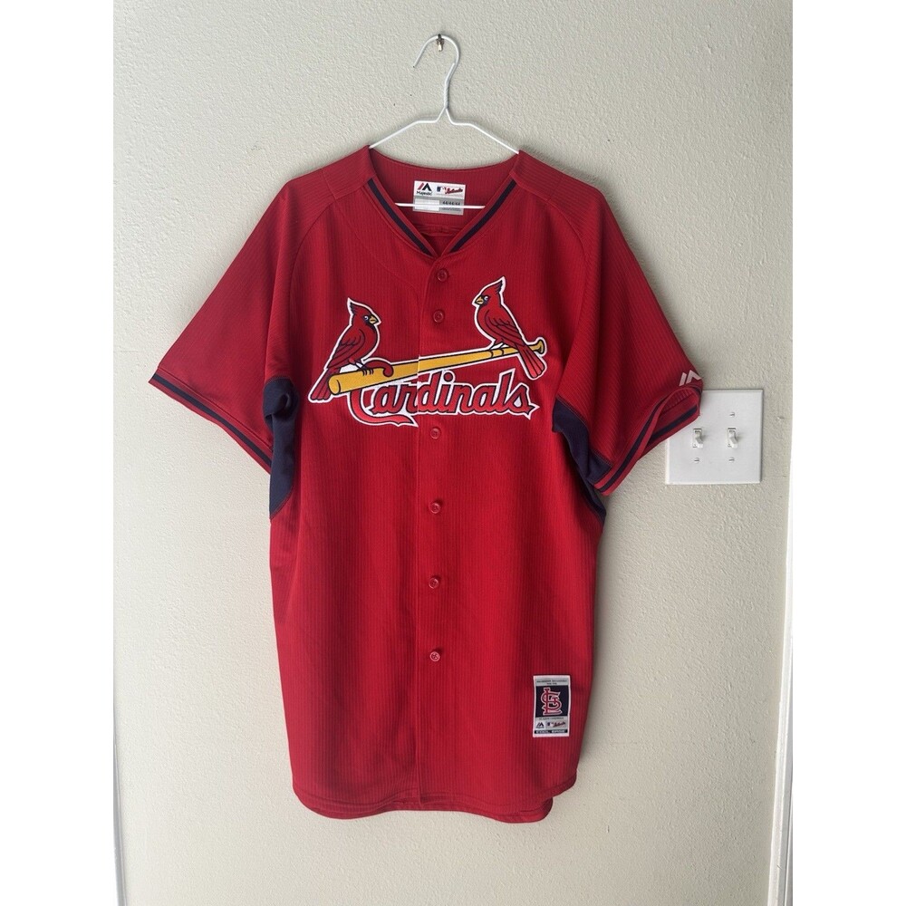 St Louis Cardinals Stitched Blank Jersey Sz 44 Majestic Jersey